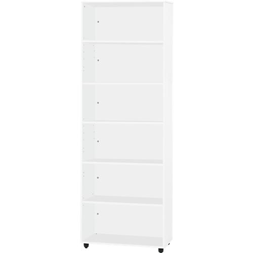 Schäfer Shop Select Regal LOGIN, 6 Ordnerhöhen, B 800 x T 420 x H 2240 mm, weiß/weiß