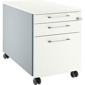 Schäfer Shop Select Rollcontainer 126, mit Griff eckig, weißalu/weißalu/weiß Schäfer Shop Select Rollcontainer 126, mit Griff eckig, weißalu/weißalu/weiß