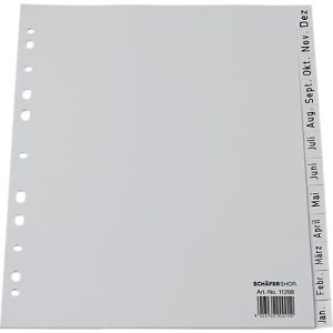 Schäfer Shop Select Rücklaufendes PP-Register, Kalender Dez.-Jan.