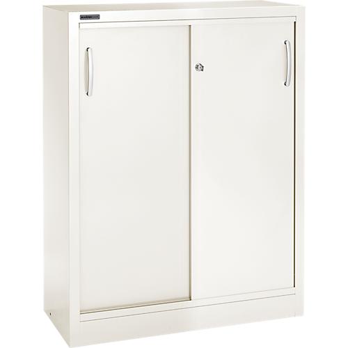 Schäfer Shop Select Schiebetürenschrank, 3 Ordnerhöhen, B 1200 mm, weiß RAL 9003