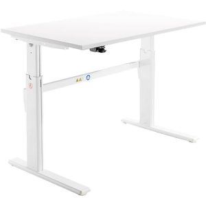 Schäfer Shop Select Schreibtisch, elektrisch höhenverstellbar, Rechteck, C-Fuß, B 1200 x T 800 x H 725-1185 mm, weiß Schäfer Shop Select Schreibtisch, elektrisch höhenverstellbar, Rechteck, C-Fuß, B 1200 x T 800 x H 725-1185 mm, weiß
