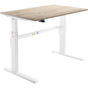 Schäfer Shop Select Schreibtisch, elektrisch höhenverstellbar, Rechteck, C-Fuß, B 1200 x T 800 x H 725-1185 mm, Wildeiche/weiß Schäfer Shop Select Schreibtisch, elektrisch höhenverstellbar, Rechteck, C-Fuß, B 1200 x T 800 x H 725-1185 mm, Wildeiche/weiß