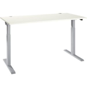 Schäfer Shop Select Schreibtisch ERGO-T 2.0, elektrisch höhenverstellbar, Rechteck, T-Fuß, B 1600 x T 800 x H 715-1205 mm, weiß/weißalu Schäfer Shop Select Schreibtisch ERGO-T 2.0, elektrisch höhenverstellbar, Rechteck, T-Fuß, B 1600 x T 800 x H 715-1205 mm, weiß/weißalu