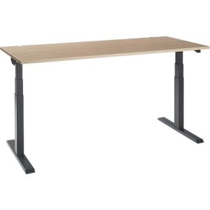 Schäfer Shop Select Schreibtisch ERGO-T 2.0, elektrisch höhenverstellbar, Rechteck, T-Fuß, B 1800 x T 800 x H 640-1300 mm, Eiche-Dekor/anthrazit Schäfer Shop Select Schreibtisch ERGO-T 2.0, elektrisch höhenverstellbar, Rechteck, T-Fuß, B 1800 x T 800 x H 640-1300 mm, Eiche-Dekor/anthrazit