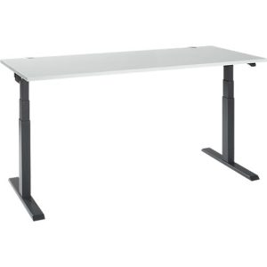Schäfer Shop Select Schreibtisch ERGO-T 2.0, elektrisch höhenverstellbar, Rechteck, T-Fuß, B 1800 x T 800 x H 640-1300 mm, lichtgrau/anthrazit Schäfer Shop Select Schreibtisch ERGO-T 2.0, elektrisch höhenverstellbar, Rechteck, T-Fuß, B 1800 x T 800 x H 640-1300 mm, lichtgrau/anthrazit