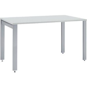 Schäfer Shop Select Schreibtisch LOGIN, 4-Fuß, B 1200 x T 800 x H 740 mm, lichtgrau/weißalu Schäfer Shop Select Schreibtisch LOGIN, 4-Fuß, B 1200 x T 800 x H 740 mm, lichtgrau/weißalu