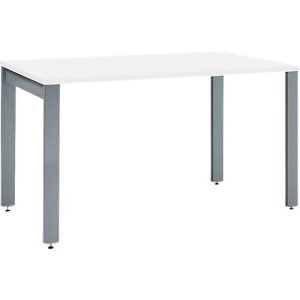 Schäfer Shop Select Schreibtisch LOGIN, 4-Fuß, B 1200 x T 800 x H 740 mm, weiß/basaltgrau Schäfer Shop Select Schreibtisch LOGIN, 4-Fuß, B 1200 x T 800 x H 740 mm, weiß/basaltgrau