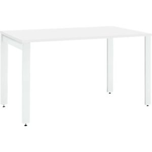 Schäfer Shop Select Schreibtisch LOGIN, 4-Fuß, B 1200 x T 800 x H 740 mm, weiß/verkehrsweiß Schäfer Shop Select Schreibtisch LOGIN, 4-Fuß, B 1200 x T 800 x H 740 mm, weiß/verkehrsweiß