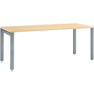 Schäfer Shop Select Schreibtisch LOGIN, 4-Fuß, B 1600 x T 800 x H 740 mm, Ahorn/basaltgrau Schäfer Shop Select Schreibtisch LOGIN, 4-Fuß, B 1600 x T 800 x H 740 mm, Ahorn/basaltgrau