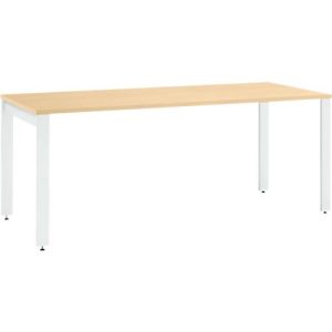 Schäfer Shop Select Schreibtisch LOGIN, 4-Fuß, B 1600 x T 800 x H 740 mm, Ahorn/verkehrsweiß Schäfer Shop Select Schreibtisch LOGIN, 4-Fuß, B 1600 x T 800 x H 740 mm, Ahorn/verkehrsweiß