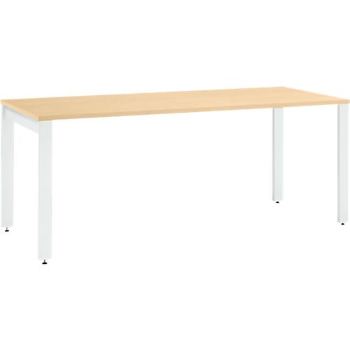 Schäfer Shop Select Schreibtisch LOGIN, 4-Fuß, B 1600 x T 800 x H 740 mm, Ahorn/verkehrsweiß