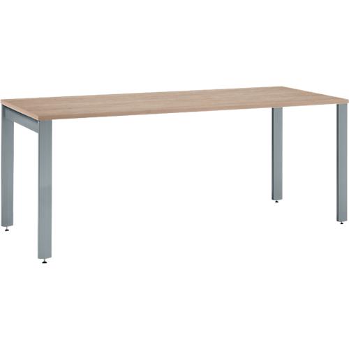 Schäfer Shop Select Schreibtisch LOGIN, 4-Fuß, B 1600 x T 800 x H 740 mm, Eiche/basaltgrau