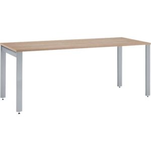 Schäfer Shop Select Schreibtisch LOGIN, 4-Fuß, B 1600 x T 800 x H 740 mm, Eiche/weißalu Schäfer Shop Select Schreibtisch LOGIN, 4-Fuß, B 1600 x T 800 x H 740 mm, Eiche/weißalu