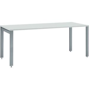 Schäfer Shop Select Schreibtisch LOGIN, 4-Fuß, B 1600 x T 800 x H 740 mm, lichtgrau/basaltgrau Schäfer Shop Select Schreibtisch LOGIN, 4-Fuß, B 1600 x T 800 x H 740 mm, lichtgrau/basaltgrau