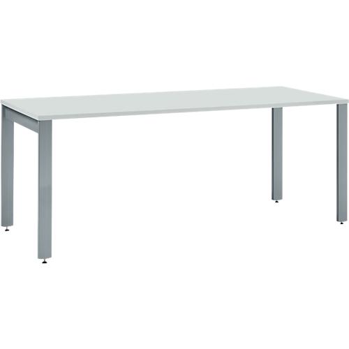 Schäfer Shop Select Schreibtisch LOGIN, 4-Fuß, B 1600 x T 800 x H 740 mm, lichtgrau/basaltgrau