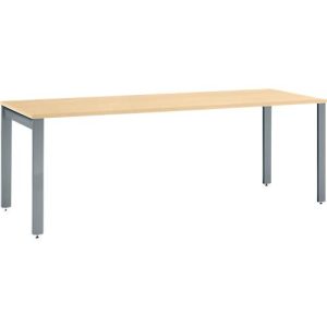 Schäfer Shop Select Schreibtisch LOGIN, 4-Fuß, B 1800 x T 800 x H 740 mm, Ahorn/basaltgrau Schäfer Shop Select Schreibtisch LOGIN, 4-Fuß, B 1800 x T 800 x H 740 mm, Ahorn/basaltgrau