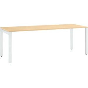 Schäfer Shop Select Schreibtisch LOGIN, 4-Fuß, B 1800 x T 800 x H 740 mm, Ahorn/verkehrsweiß Schäfer Shop Select Schreibtisch LOGIN, 4-Fuß, B 1800 x T 800 x H 740 mm, Ahorn/verkehrsweiß