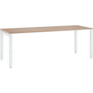 Schäfer Shop Select Schreibtisch LOGIN, 4-Fuß, B 1800 x T 800 x H 740 mm, Eiche/verkehrsweiß Schäfer Shop Select Schreibtisch LOGIN, 4-Fuß, B 1800 x T 800 x H 740 mm, Eiche/verkehrsweiß