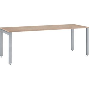 Schäfer Shop Select Schreibtisch LOGIN, 4-Fuß, B 1800 x T 800 x H 740 mm, Eiche/weißalu Schäfer Shop Select Schreibtisch LOGIN, 4-Fuß, B 1800 x T 800 x H 740 mm, Eiche/weißalu