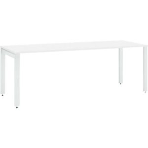 Schäfer Shop Select Schreibtisch LOGIN, 4-Fuß, B 1800 x T 800 x H 740 mm, weiß/verkehrsweiß Schäfer Shop Select Schreibtisch LOGIN, 4-Fuß, B 1800 x T 800 x H 740 mm, weiß/verkehrsweiß