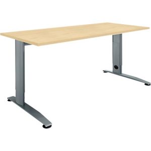 Schäfer Shop Select Schreibtisch LOGIN, manuell höheneinstellbar, C-Fuß, B 1200 x T 800 x H 660-820 mm, Ahorn/basaltgrau Schäfer Shop Select Schreibtisch LOGIN, manuell höheneinstellbar, C-Fuß, B 1200 x T 800 x H 660-820 mm, Ahorn/basaltgrau