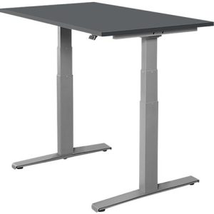 Schäfer Shop Select Schreibtisch SET UP, elektrisch höhenverstellbar, Rechteck, T-Fuß, B 1200 x T 800 x H 645-1290 mm, graphit/weißaluminium Schäfer Shop Select Schreibtisch SET UP, elektrisch höhenverstellbar, Rechteck, T-Fuß, B 1200 x T 800 x H 645-1290 mm, graphit/weißaluminium