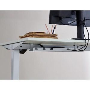 Schäfer Shop Select Schreibtisch Start Off, elektrisch höhenverstellbar, Rechteck, T-Fuß, B 1200 x T 800 x H 755-1255 mm, lichtgrau/weißaluminium Schäfer Shop Select Schreibtisch Start Off, elektrisch höhenverstellbar, Rechteck, T-Fuß, B 1200 x T 800 x H 755-1255 mm, lichtgrau/weißaluminium