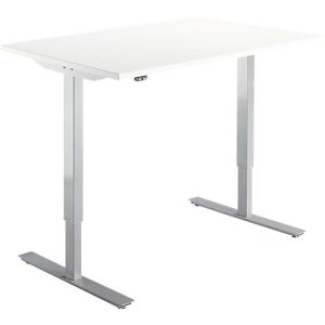 Schäfer Shop Select Schreibtisch Start Off, elektrisch höhenverstellbar, Rechteck, T-Fuß, B 1200 x T 800 x H 755-1255 mm, weiß/weißalu Schäfer Shop Select Schreibtisch Start Off, elektrisch höhenverstellbar, Rechteck, T-Fuß, B 1200 x T 800 x H 755-1255 mm, weiß/weißalu