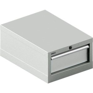 Schäfer Shop Select Schubladenschrank 18-27, 1 Schub, bis 200 kg, B 411 x T 572 x H 250 mm, lichtgrau/lichtgrau