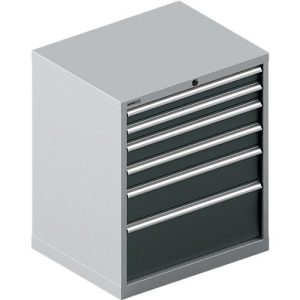 Schäfer Shop Select Schubladenschrank 36-27, 6 Schübe, bis 200 kg, B 717 x T 572 x H 850 mm, weißalu/anthrazitgrau Schäfer Shop Select Schubladenschrank 36-27, 6 Schübe, bis 200 kg, B 717 x T 572 x H 850 mm, weißalu/anthrazitgrau