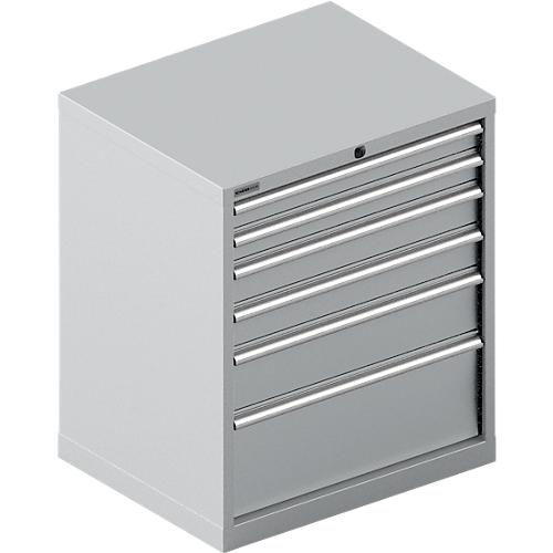 Schäfer Shop Select Schubladenschrank 36-27, 6 Schübe, bis 200 kg, B 717 x T 572 x H 850 mm, weißalu