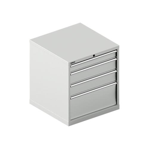 Schäfer Shop Select Schubladenschrank 36-36, 4 Schübe, bis 75 kg, B 717 x T 725 x H 800 mm, lichtgrau