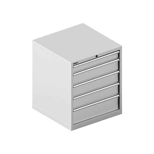 Schäfer Shop Select Schubladenschrank 36-36, 5 Schübe, bis 200 kg, B 717 x T 725 x H 850 mm, lichtgrau