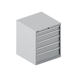 Schäfer Shop Select Schubladenschrank 36-36, 5 Schübe, bis 200 kg, B 717 x T 725 x H 850 mm, weißalu