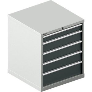 Schäfer Shop Select Schubladenschrank 36-36, 7 Schübe, bis 200 kg, B 717 x T 725 x H 1150 mm, lichtgrau/anthrazitgrau