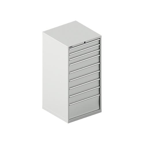 Schäfer Shop Select Schubladenschrank 36-36, 9 Schübe, bis 200 kg, B 717 x T 725 x H 1450 mm, lichtgrau