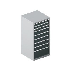 Schäfer Shop Select Schubladenschrank 36-36, 9 Schübe, bis 75 kg, B 717 x T 725 x H 1450 mm, weißalu/anthrazitgrau Schäfer Shop Select Schubladenschrank 36-36, 9 Schübe, bis 75 kg, B 717 x T 725 x H 1450 mm, weißalu/anthrazitgrau
