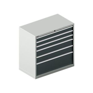 Schäfer Shop Select Schubladenschrank 54-27, 6 Schübe, bis 75 kg, B 1023 x T 572 x H 1000 mm, lichtgrau/anthrazitgrau Schäfer Shop Select Schubladenschrank 54-27, 6 Schübe, bis 75 kg, B 1023 x T 572 x H 1000 mm, lichtgrau/anthrazitgrau