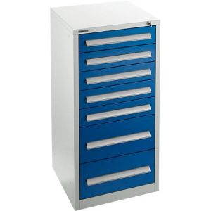 Schäfer Shop Select Schubladenschrank SF 70, 7 Schübe, lichtgrau RAL 7035 enzianblau RAL 5010 Schäfer Shop Select Schubladenschrank SF 70, 7 Schübe, lichtgrau RAL 7035 enzianblau RAL 5010