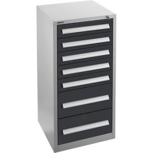 Schäfer Shop Select Schubladenschrank SF 70, 7 Schübe, weißaluminium RAL 9006 anthrazitgrau RAL 7016 Schäfer Shop Select Schubladenschrank SF 70, 7 Schübe, weißaluminium RAL 9006 anthrazitgrau RAL 7016