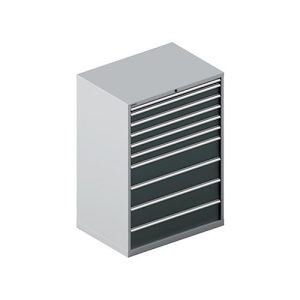 Schäfer Shop Select Schubladenschrank WSK 54-36, Stahl, 10 Schübe, bis 75 kg, B 1023 x T 725 x H 1450 mm, weissaluminium/anthrazitgrau Schäfer Shop Select Schubladenschrank WSK 54-36, Stahl, 10 Schübe, bis 75 kg, B 1023 x T 725 x H 1450 mm, weissaluminium/anthrazitgrau