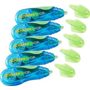 Schäfer Shop Select Sparpaket Korrekturroller Grip, 5 m x 5 mm, mit Soft-Grip-Zone, 5 Stück