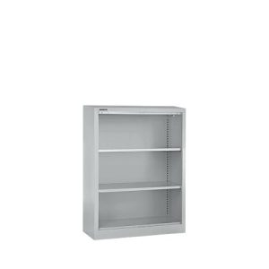 Schäfer Shop Select Stahlregal MS iCONOMY, 3 Ordnerhöhen, B 800 x T 400 x H 1215 mm, weißaluminium RAL 9006