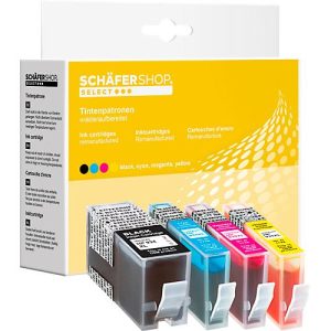 Schäfer Shop Select Tintenpatronen, ersetzt HP 934XL/935XL CMYK (X4E14AE), Mixpack, schwarz, cyan, gelb, magenta Schäfer Shop Select Tintenpatronen, ersetzt HP 934XL/935XL CMYK (X4E14AE), Mixpack, schwarz, cyan, gelb, magenta