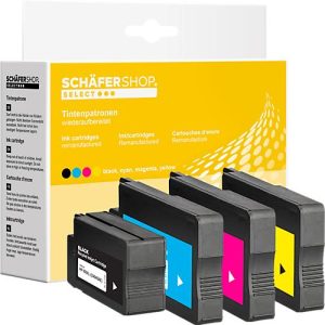 Schäfer Shop Select Tintenpatronen, ersetzt HP 950XL/951XL CMYK (CN045AE, CN046AE, CN047AE, CN048AE), Mixpack, cyan, magenta, gelb, schwarz Schäfer Shop Select Tintenpatronen, ersetzt HP 950XL/951XL CMYK (CN045AE, CN046AE, CN047AE, CN048AE), Mixpack, cyan, magenta, gelb, schwarz