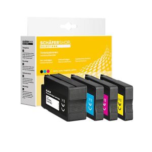 Schäfer Shop Select Tintenpatronen, ersetzt HP 953XL (3HZ52AE), Mixpack, schwarz, cyan, gelb, magenta Schäfer Shop Select Tintenpatronen, ersetzt HP 953XL (3HZ52AE), Mixpack, schwarz, cyan, gelb, magenta