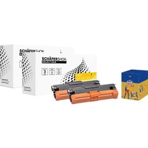Schäfer Shop Select Toner, ersetzt Brother TN-2420 (TN2420), Doppelpack, schwarz + GRATIS Prinzenrolle Minis (160 x 7,5g) Schäfer Shop Select Toner, ersetzt Brother TN-2420 (TN2420), Doppelpack, schwarz + GRATIS Prinzenrolle Minis (160 x 7,5g)