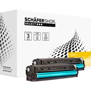 Schäfer Shop Select Toner, ersetzt HP 125X (CB540A), Doppelpack, schwarz Schäfer Shop Select Toner, ersetzt HP 125X (CB540A), Doppelpack, schwarz