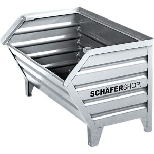 Schäfer Shop Select Transport- und Stapelbehälter, B 700 x T 820 x H 610 mm, feuerverzinkt, bis 800 kg Schäfer Shop Select Transport- und Stapelbehälter, B 700 x T 820 x H 610 mm, feuerverzinkt, bis 800 kg