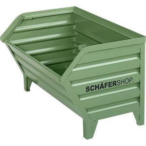 Schäfer Shop Select Transport- und Stapelbehälter, B 700 x T 820 x H 610 mm, resedagrün RAL 6011, bis 800 kg Schäfer Shop Select Transport- und Stapelbehälter, B 700 x T 820 x H 610 mm, resedagrün RAL 6011, bis 800 kg